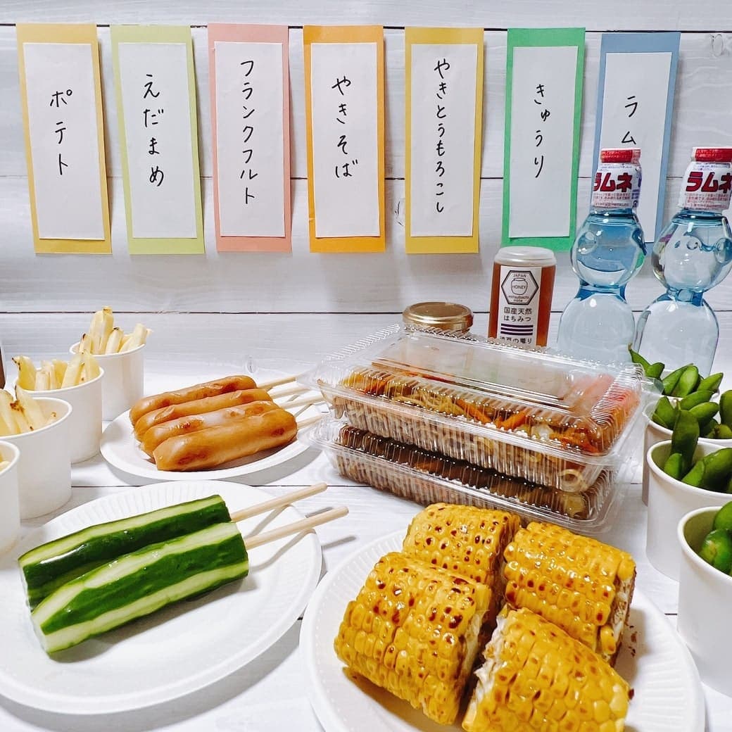 【レシピ】お祭りレシピ|ソース焼きそば+ハチミツ|焼きとうもろこし+ハチミツ|冷やしきゅうり+ハチミツとレモンのビネガー