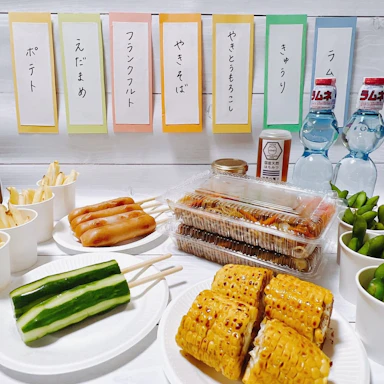 【レシピ】お祭りレシピ|ソース焼きそば+ハチミツ|焼きとうもろこし+ハチミツ|冷やしきゅうり+ハチミツとレモンのビネガー