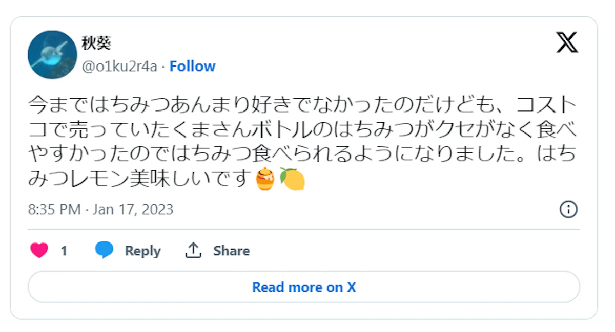 コストコハチミツ2