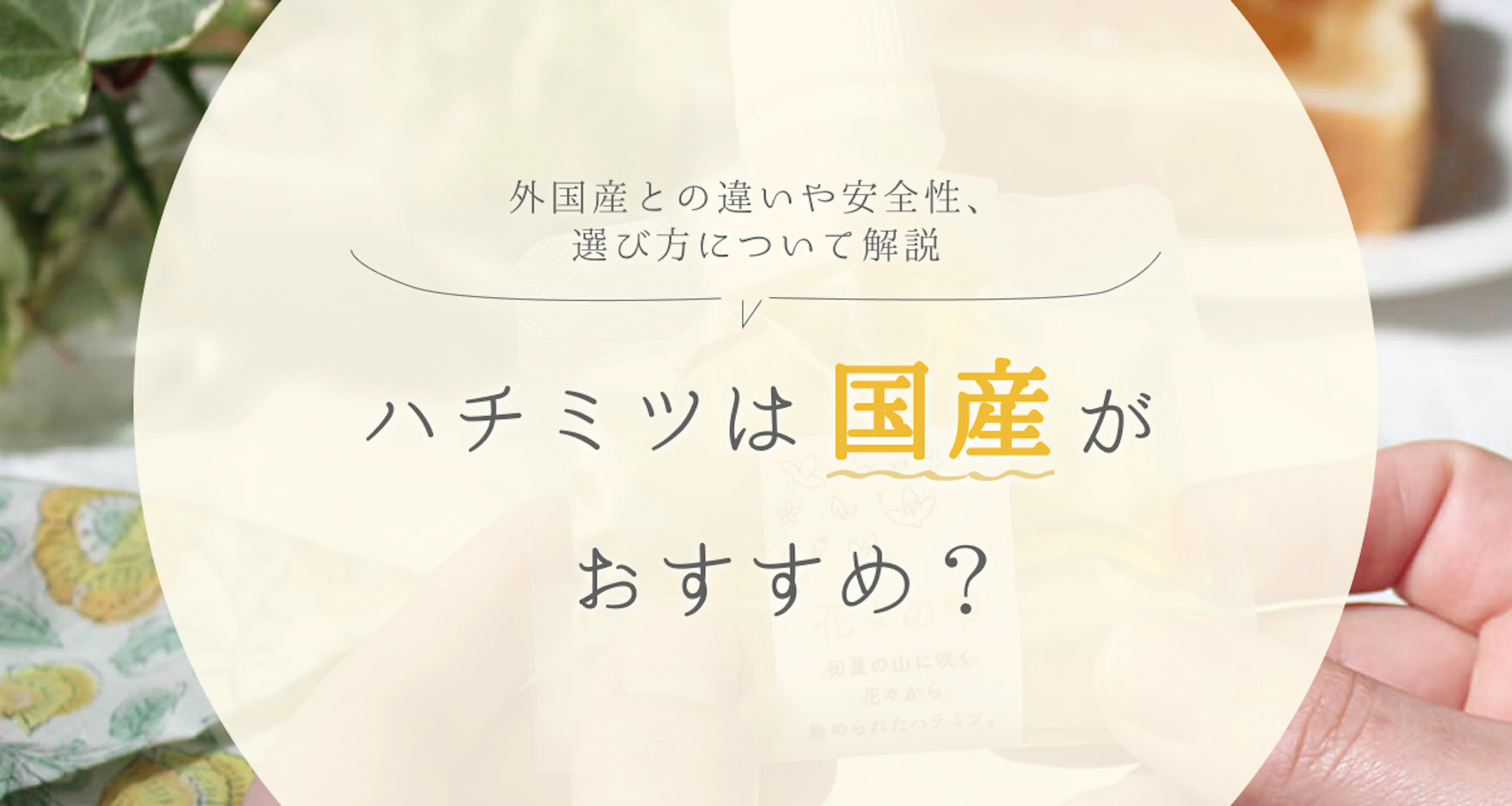 ハチミツは国産がおすすめ?外国産との違いや安全性、選び方について解説