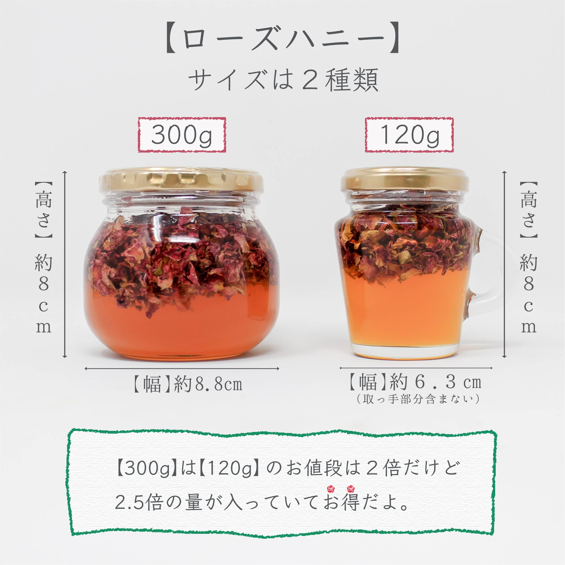 ロースハニーサイズ